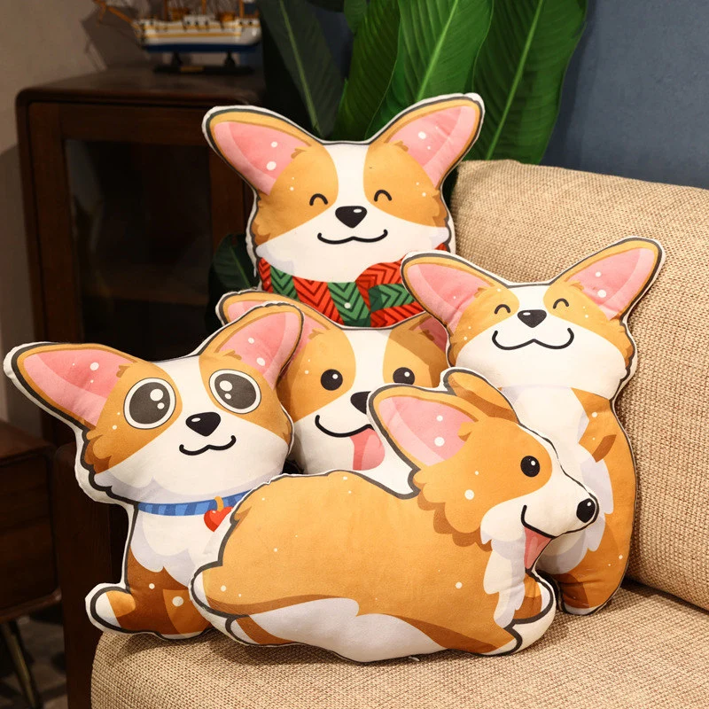 

Kawaii плюшевая корги собака игрушки мягкие набивные животные Подушка для детей подарок на день рождения Милая Детская кукла для сна