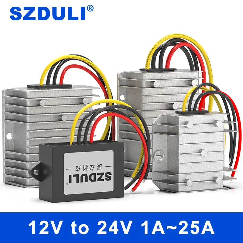 

SZDULI 12V to 24V 1A 2A 3A 5A 8A 10A 12A 15A 20A 25A Boost DC DC converter 12V to 24V boost regulator CE RoHS