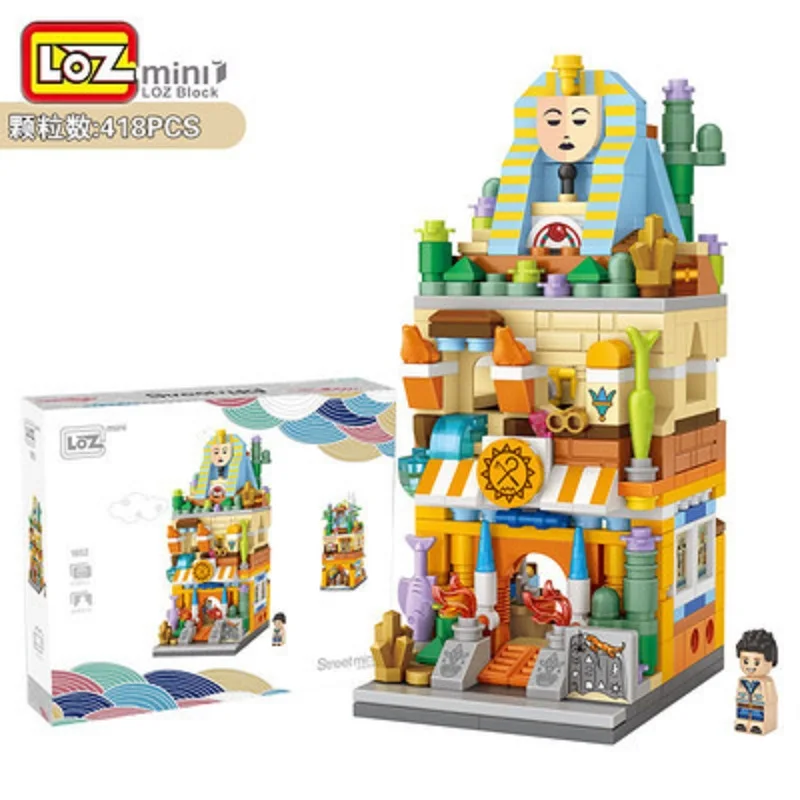 

LOZ NEW ARRIVE Blocks City View Scene Coffee Shop Retail Store Architectures Models & Building Quiz Christmas Toy for Children