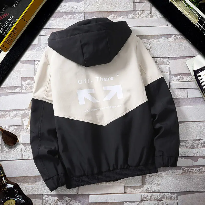 

Men's coat spring and autumn new trend youth jacket fashion hooded top student Korean casual men's wear