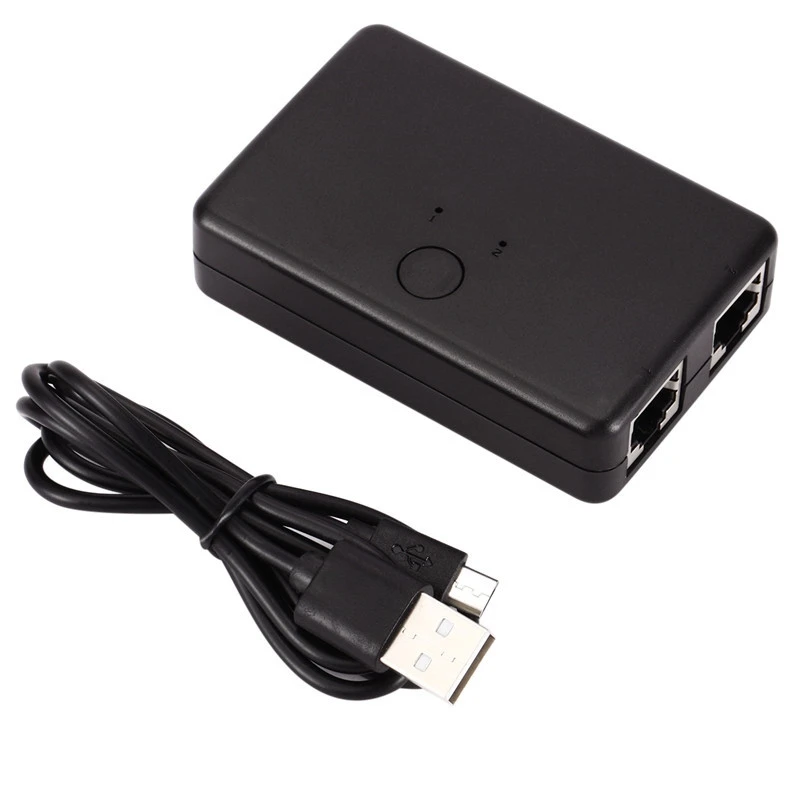 

Mini 2 Port Rj45 Lan Hub Network Switch Box Computer Ethernet Internet Adapter Rj45 Splitter Switch
