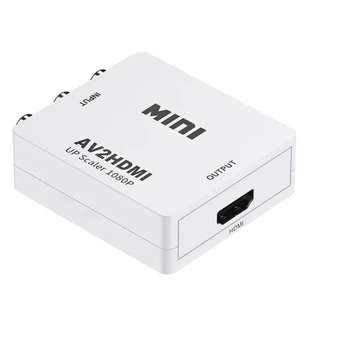 Мини-Переходник AV/HDMI, 720/1080P, композитный Переходник RCA/HDMI HD, преобразователь видео для ПК/HDTV/монитора