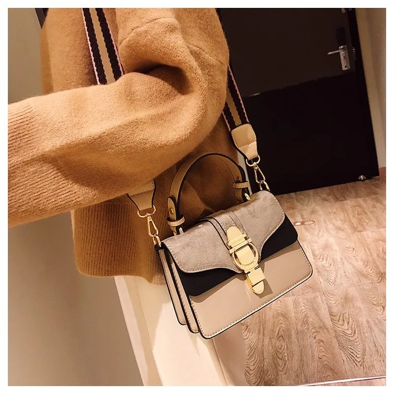 New ladies small bags wild messenger shoulder fashion handbags matte square | Багаж и сумки