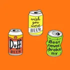 Креативная эмалированная пивная банка, металлическая шпилька для пива, металлический рюкзак, шляпа, воротник, лацкан, Значки для женщин, модные ювелирные изделия, подарки