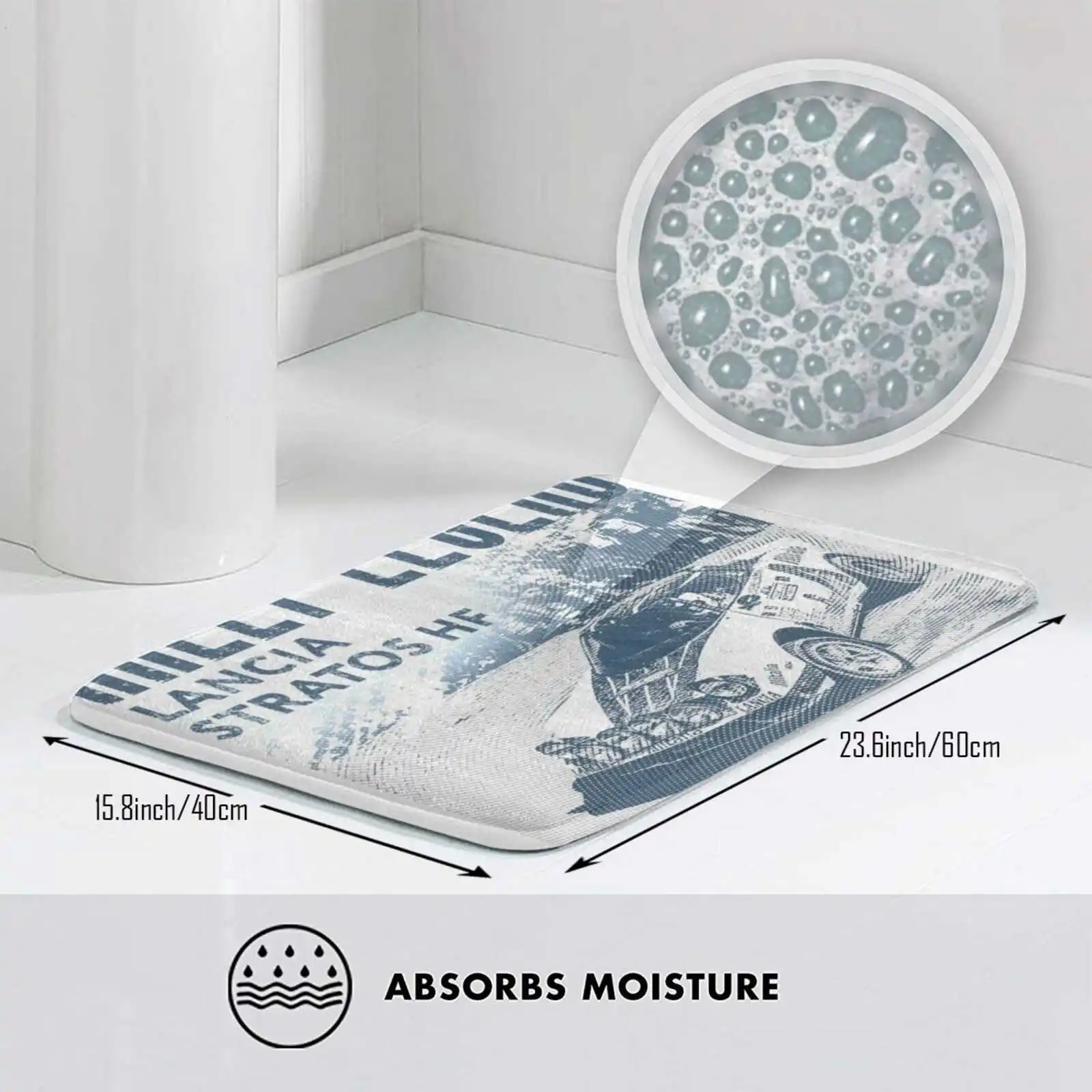 Ралли Легенда-Lancia Stratos Hf Turbo | Autosport Гоночный удобный коврик для двери подушка