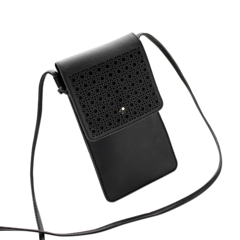 Женская сумка через плечо из искусственной кожи с резным узором чехол кошелек