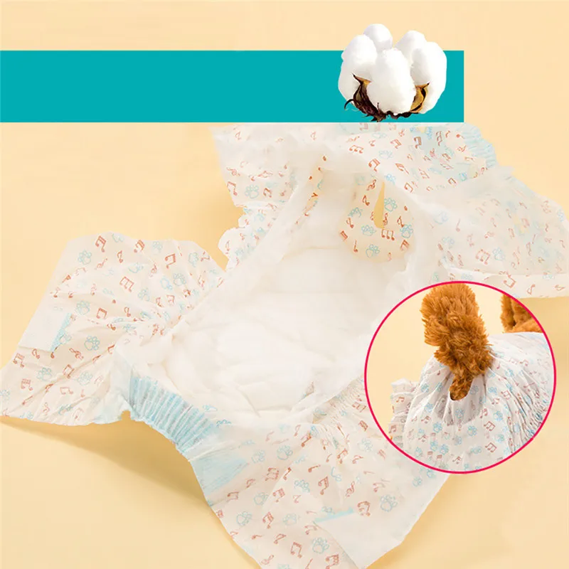 10 шт./пакет подгузники для собак домашних животных женщин одноразовые