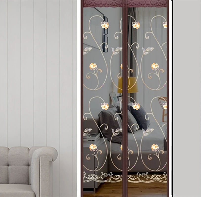 

Magnetic Screen Door Curtain Anti Mosquito Net Insect Fly Bug Curtains Automatic Closing Mesh, Custom Size and Large size