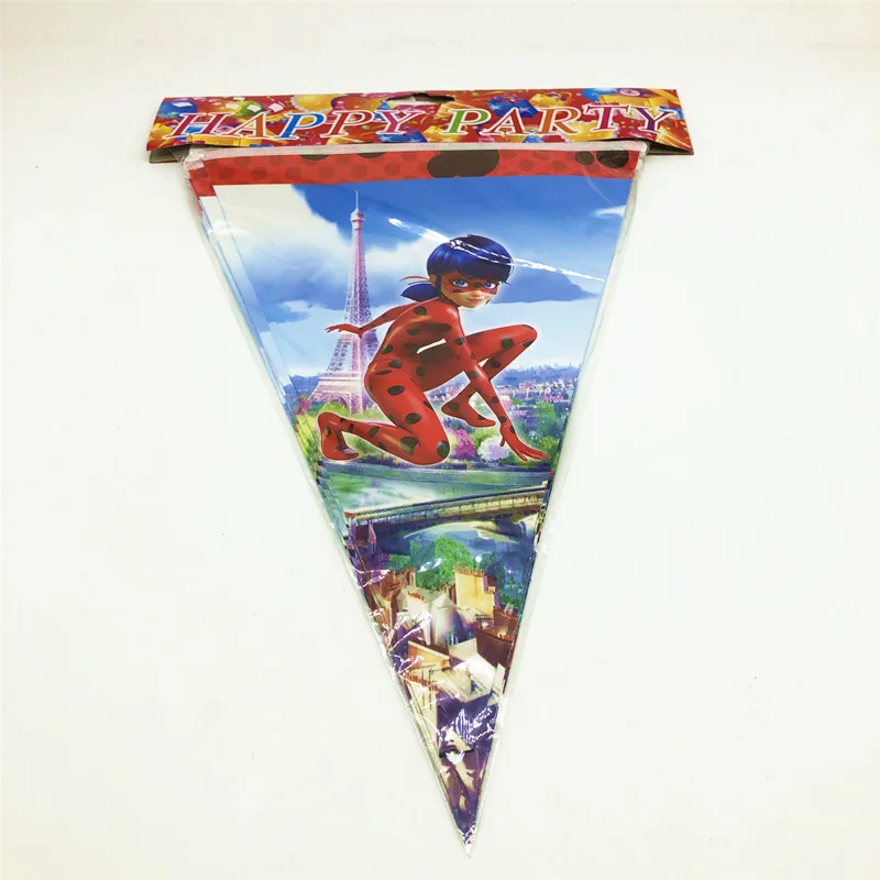 flags-10pcs Милые вечерние чашки в виде божьей коровки для детей на день рождения, Подарочная коробка для детских масок, одноразовая посуда, вечерние принадлежности - Цвет: flags-10pcs