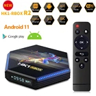 10 шт., 4 Гб оперативной памяти, 32 Гб встроенной памяти, 64GB 2,4G 5G Wi-Fi BT4.0 USB3.0 1000M 8K Google Voice Youtube с двумя камерами, Процессор Rockchip Android 11 Smart TV Box Rk3566 HK1 RBOX R2