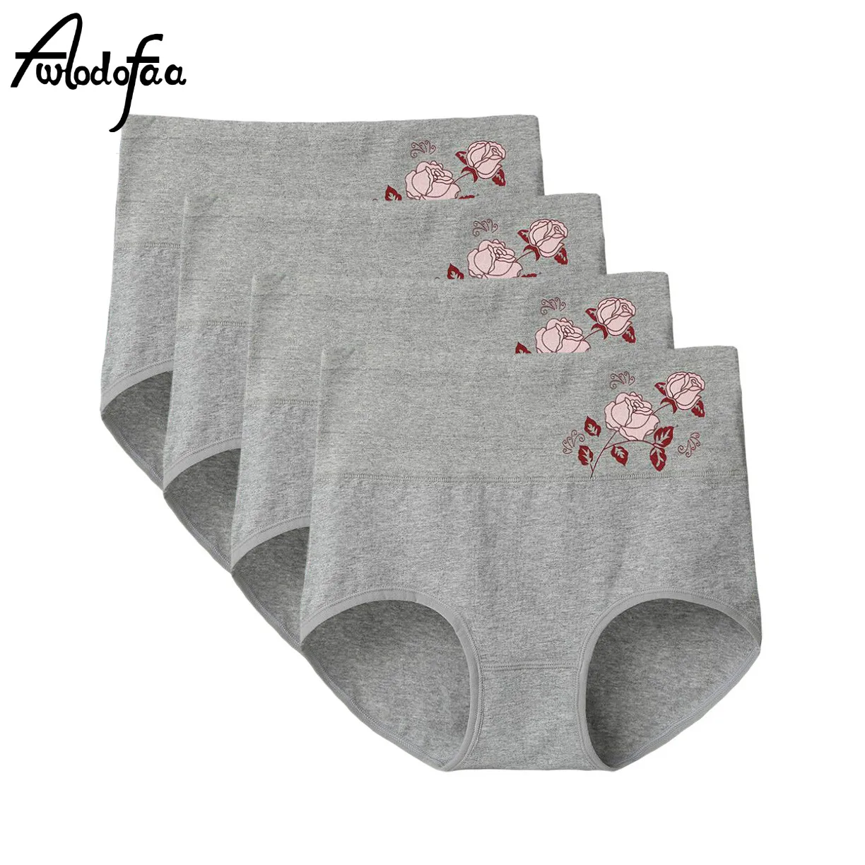 4 шт./лот женские хлопковые трусики большого размера для живота женское нижнее