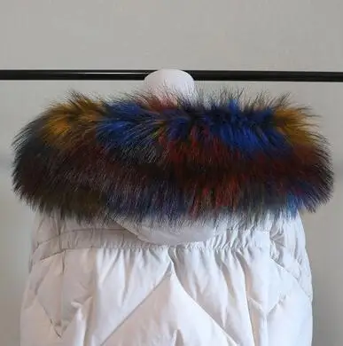 Осенне-зимняя женская очень большая шапка с искусственным воротником Большой