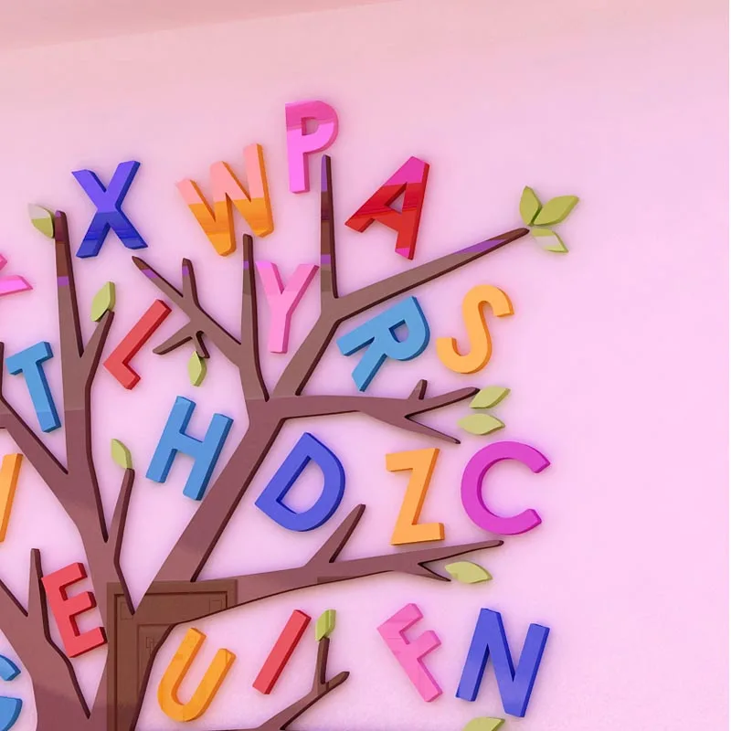 

Three Dimensional Wall Sticker Acrylic Wall Sticker Tree Shaped Wall Stickers Suitable For Living Room Children's Room Stickers