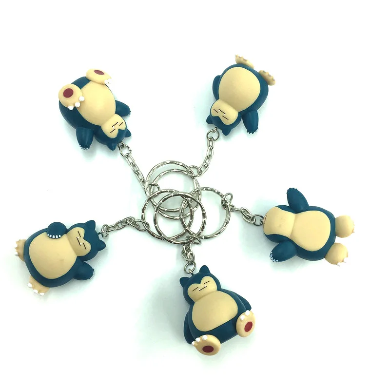 Takara Tomy 5 шт. Брелок с фигуркой храпа детские подарки модели игрушки Пикачу
