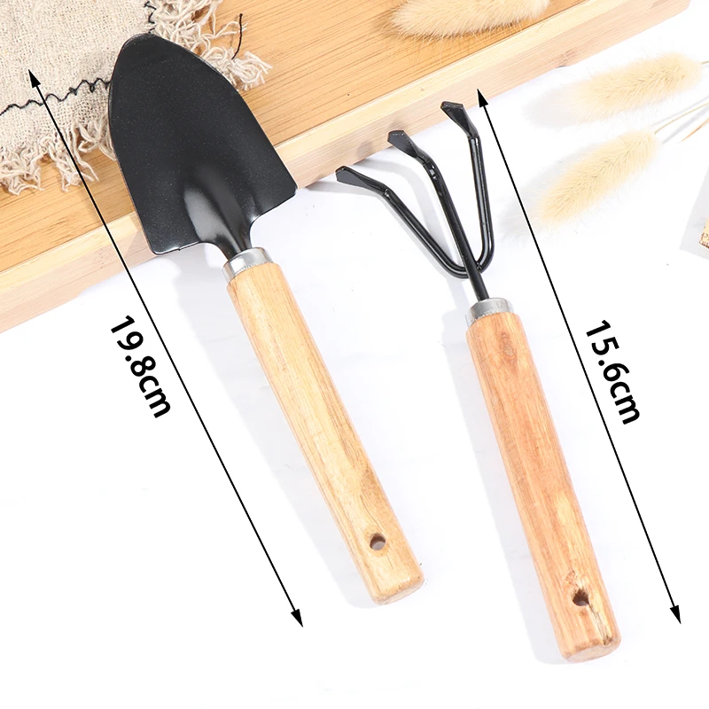 

2PCS/Set Mini Garden Shovels Claw Tool With Wooden Handles DIY Garden Hand Tools For Limited Areas Flower Pots Dropshipping