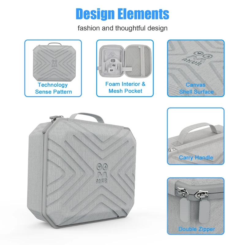 

Travel EVA Storage Bag Protective Case Carrying Box Cover for Oculus Quest 2 R9CB