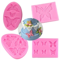3d butterfly silicone baking molds candy chocolate clay mold diy sugar craft cupcake fondant cake decorating tools