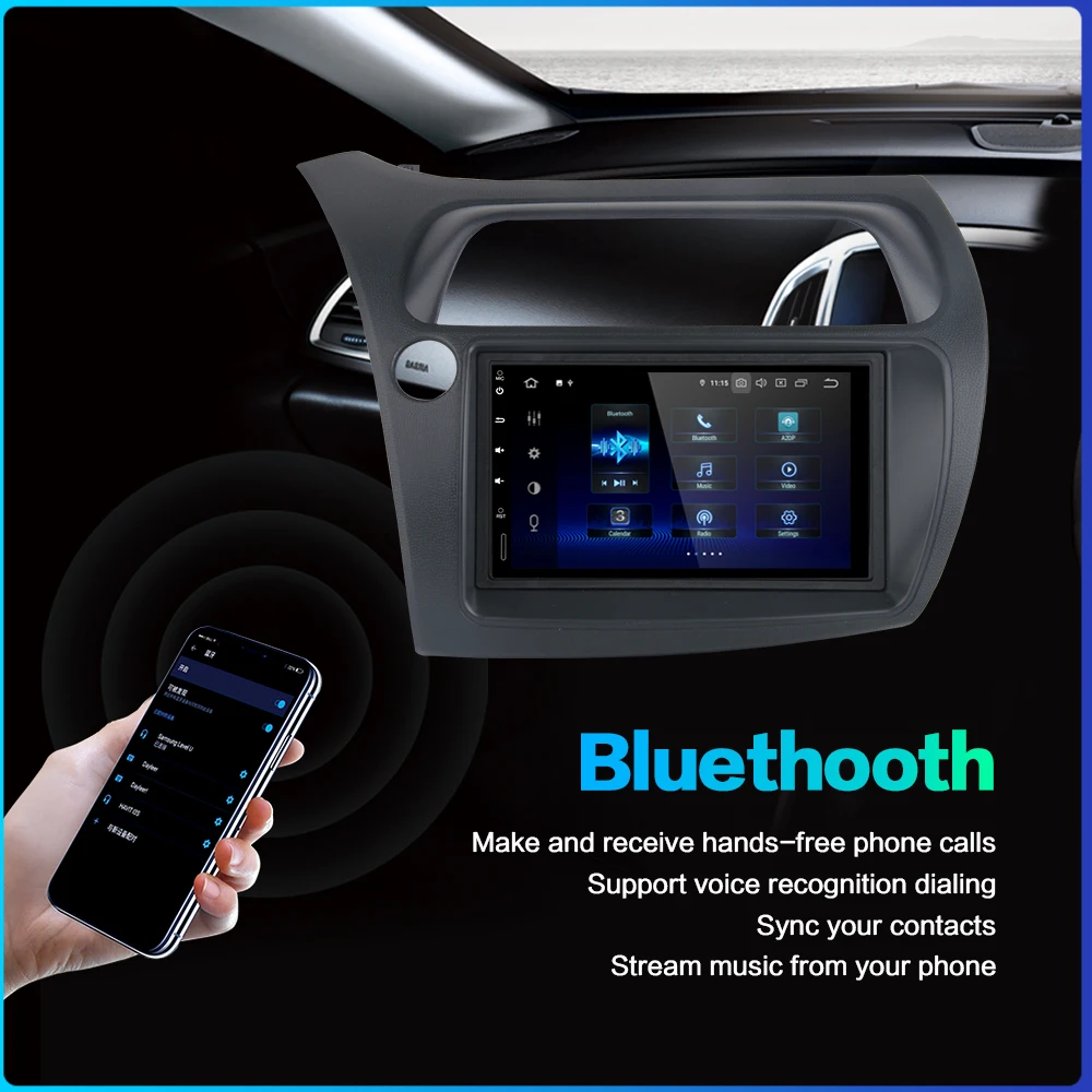 Автомагнитола Dasaita стерео система на Android 10 с 7 &quotGPS Wi Fi DSP аудио и видео для