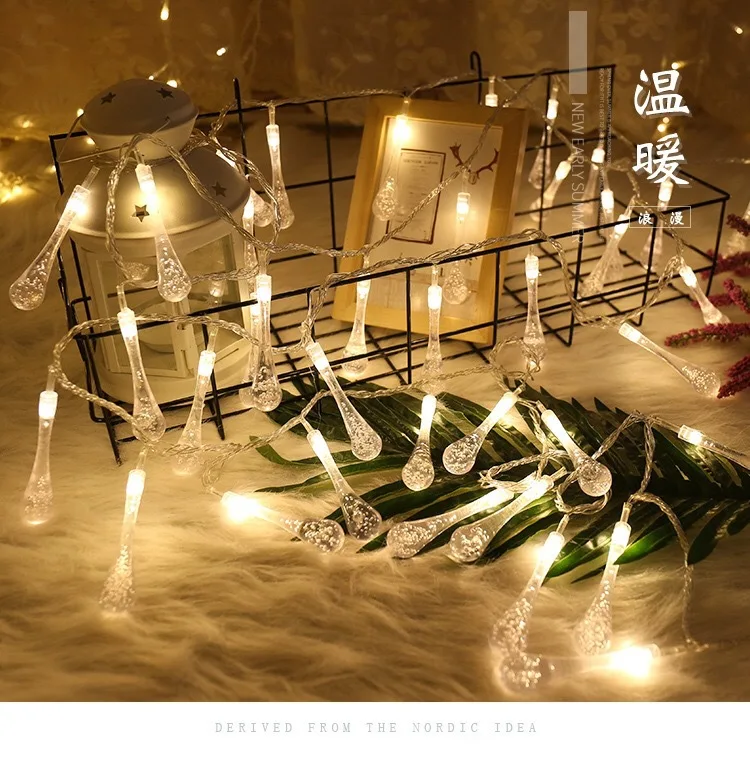 Лампа в виде капли солнечной энергии панели гирлянды сказочные огни Солнечный 50