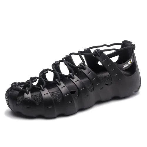 Black Outsole Onemix/мужские и женские кроссовки; пляжная обувь; многофункциональная спортивная обувь; кроссовки для бега; уличная прогулочная обувь; сандалии; шлепанцы - Цвет: Black Outsole