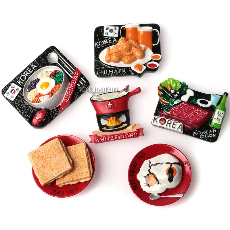 Магнит на холодильник в японском стиле корейский магнит для еды креативный