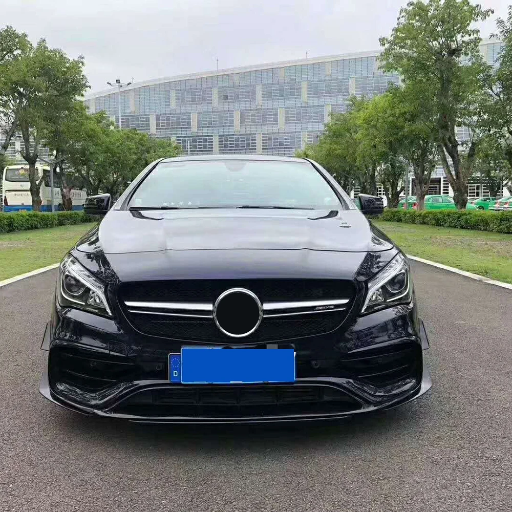 Автомобильные передние бамперы для Mercedes Benz CLA Class W117 Sport 2014 2019 ABS глянцевые