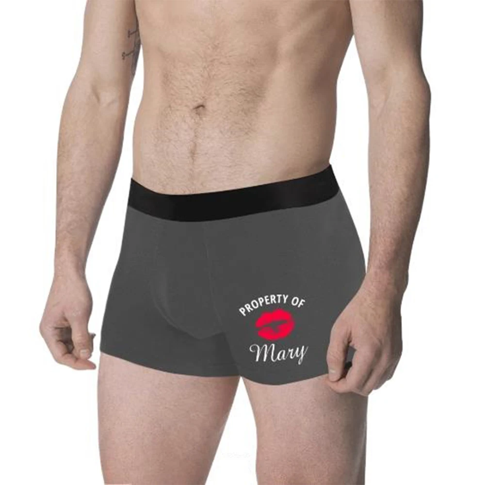 Персонализированные шорты боксеры Kiss индивидуальное свадебное нижнее белье для
