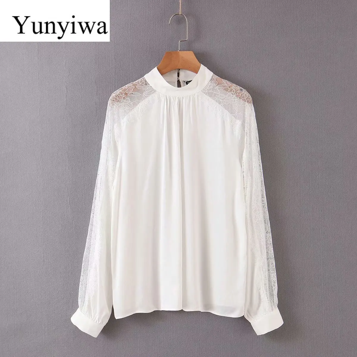 Новый Атласный топ женская блузка топы водолазки блузки одежда Blusas Camisas