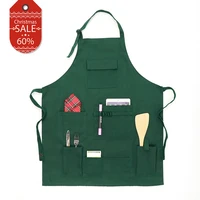 workingfashion design printing canvas chef apron eco friendly kitchen aprons with pockets