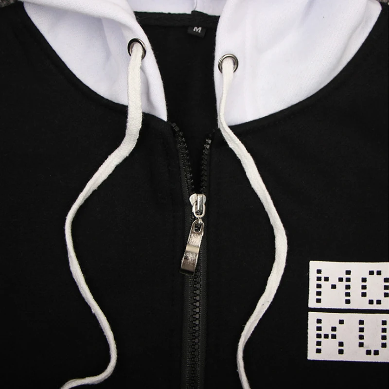 

Danganronpa monokuma Cosplay clothing Unisex Hoodie Sweatshirt T-shirt Hooded Jacket everyday casual jacket Games Animation