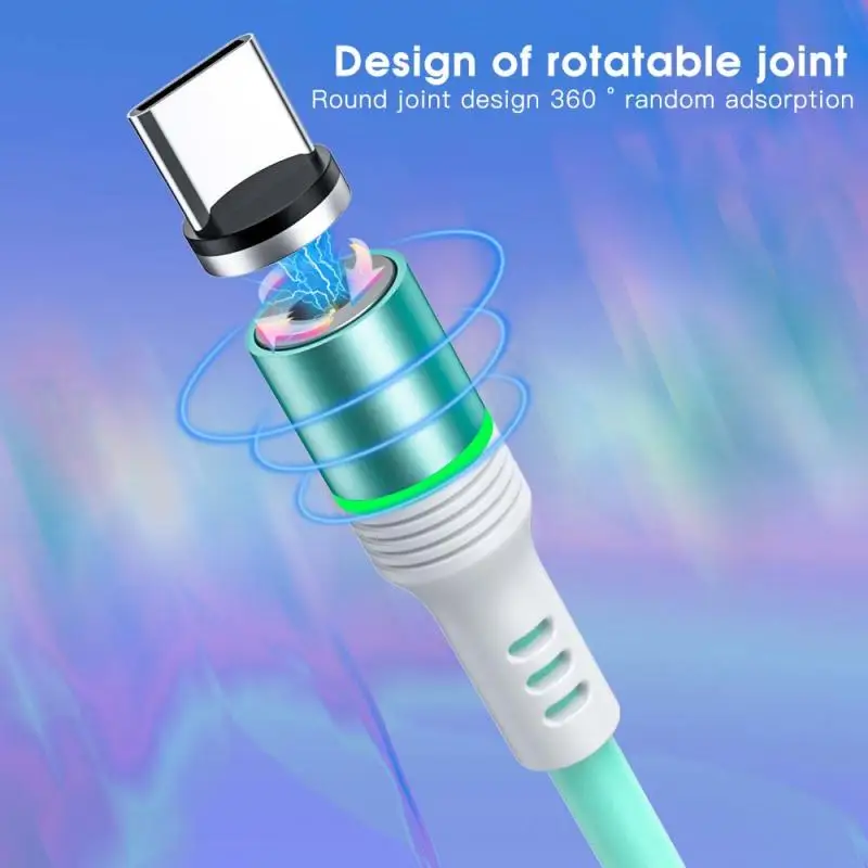 Провод для быстрой зарядки Micro USB Магнитный кабель Type C Samsung Huawei Xiaomi11 Redmi Note 8 Android