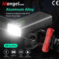 t6 headlight for bicycle 5200mah as power bank usb chargeable bike light front led lamp mtb road flashlight cycling accessories