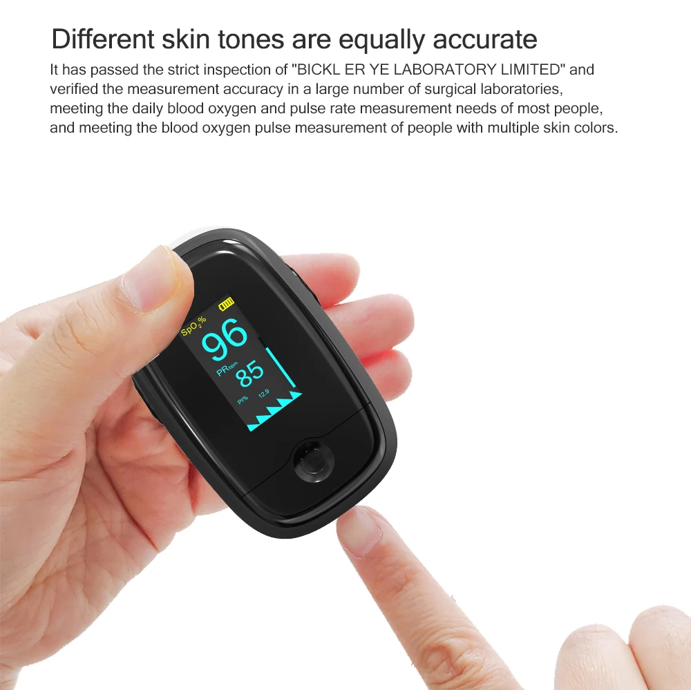 Пульсоксиметр на кончик пальца Женский прибор медицинский для измерения уровня