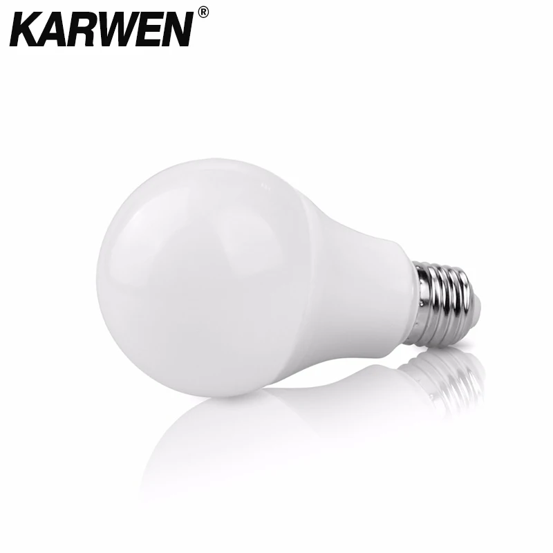 Светодиодная лампочка KARWEN E27 светодиодная E14 AC 220 В 230 в 240 3 Вт 6 9 12 15 18 20