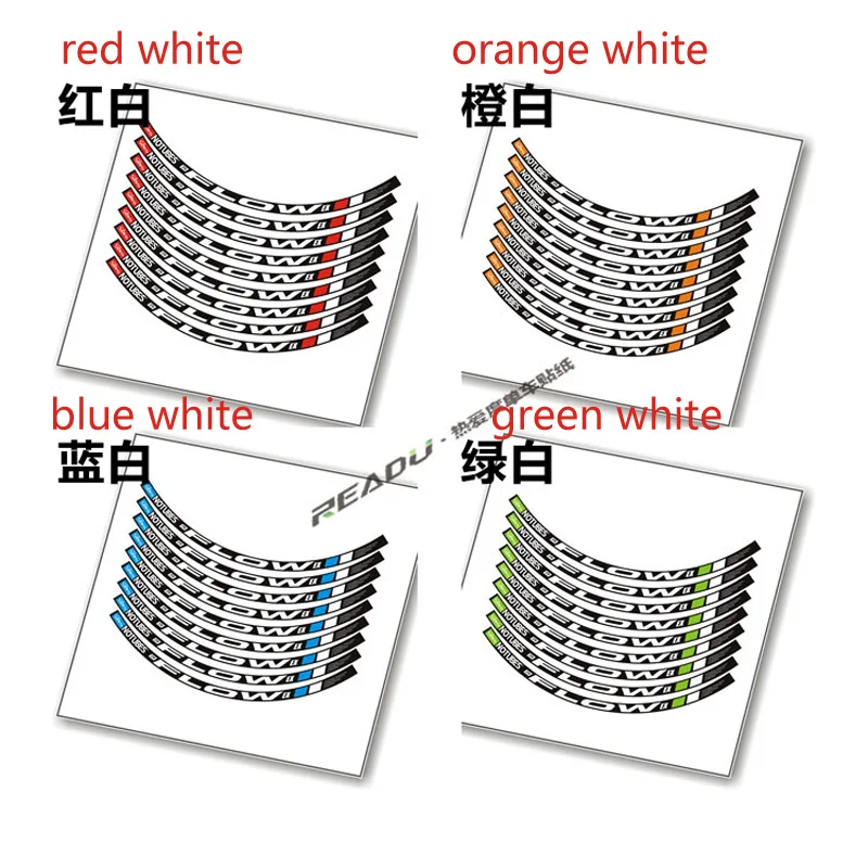 2016 NOTUBES FLOW EX mountain wheel rim stickers MTB bicycle rims decals wheelset bike for two wheels | Спорт и развлечения