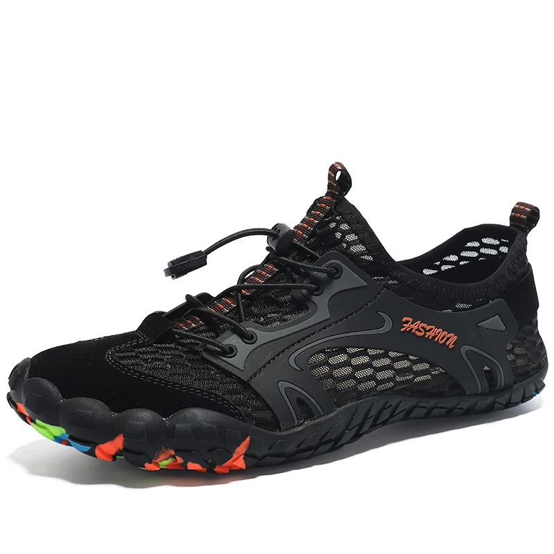 Men's sneakers Summer Breathable Male Hiking Shoes Suede + Mesh Outdoor Climbing Shoes Men Sport Shoes Quick-dry Water shoes