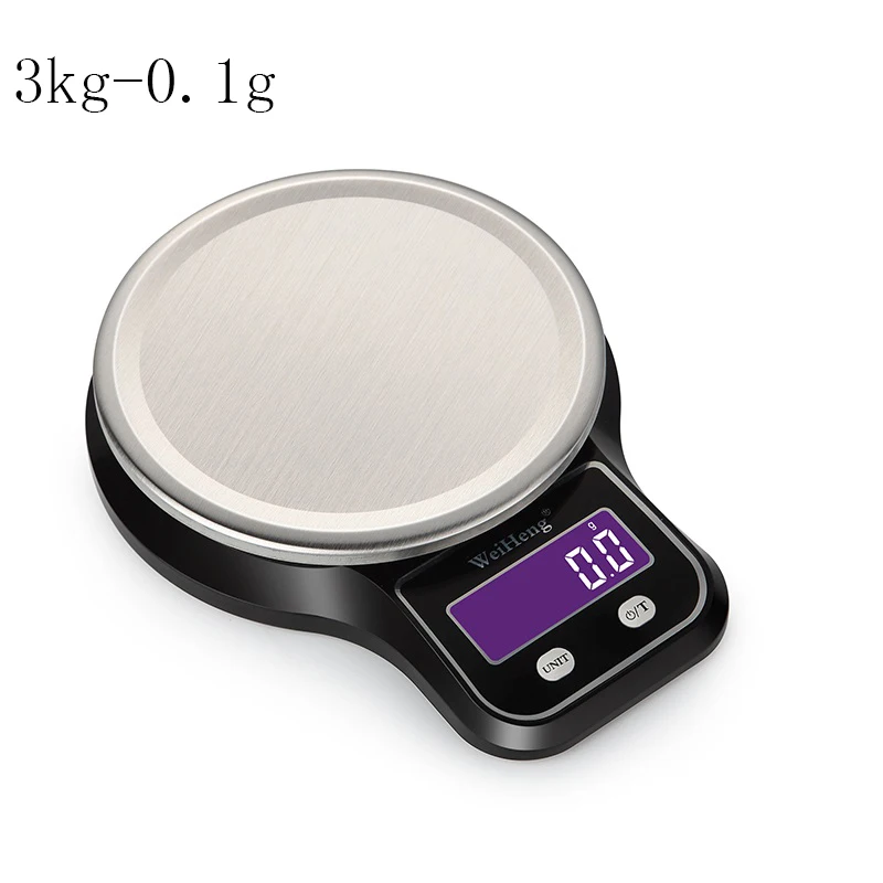 Кухонные весы 5 кг/1 г 3 кг/0,1 г lcd Цифровые пищевые электронные весы 3 вида прецизионных многофункциональных весовых шкал с чашей - Цвет: 3kg without bowl