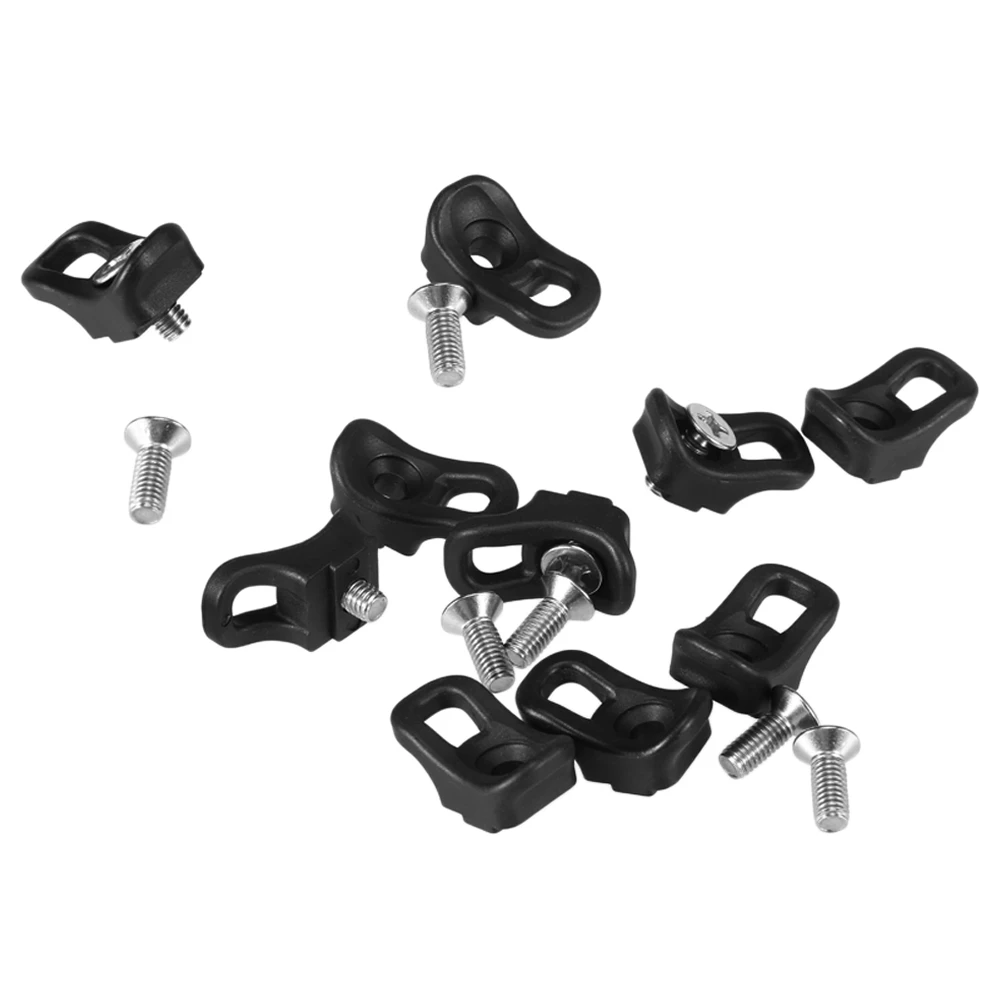 

10 PC Plastic Kayak Eyelet Tie Down Loop Deck Fitting Bungee Cord Kit Rigging Outfitting Pad Eye Kayak Boat Accessories