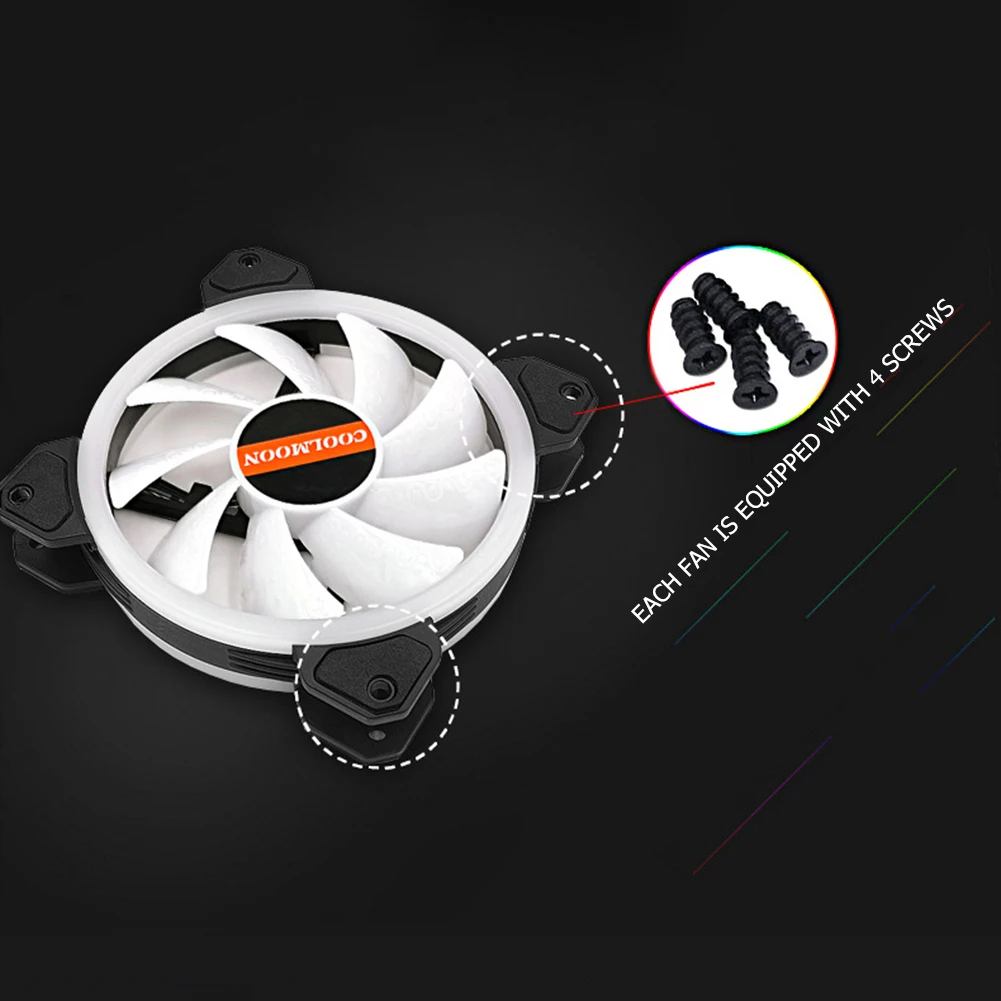 12 см компьютер водяного охлаждения аксессуары RGB PC чехол Вентилятор тихий