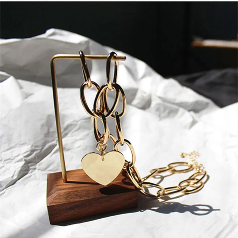 Модное личное ожерелье ins в европейском и американском стиле с подвеской форме