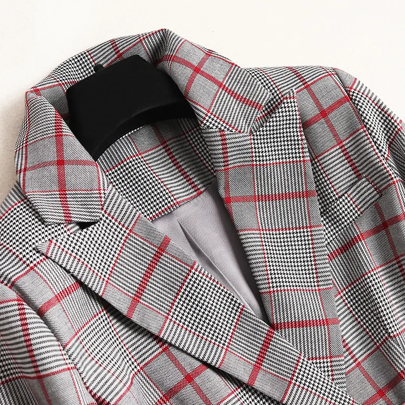 Весенне-осенний женский комплект одежды 2020 винтажный элегантный офисный из двух