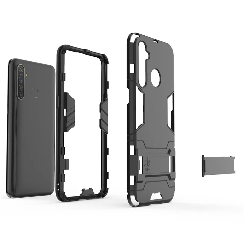 For Realme 5 Pro Case OPPO Armor Phone Silicone +Plastic Hard Back Cover Funda Capa | Мобильные телефоны и аксессуары