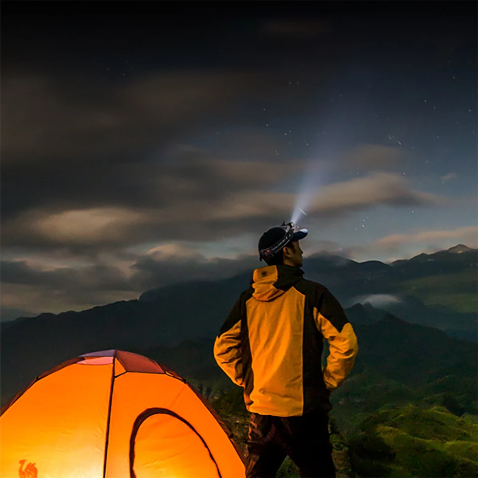 

Portable Outdoor Camping Headlight Mini Flashlight Lantern Q5+COB Waterproof Led Headlamp Multifunctional