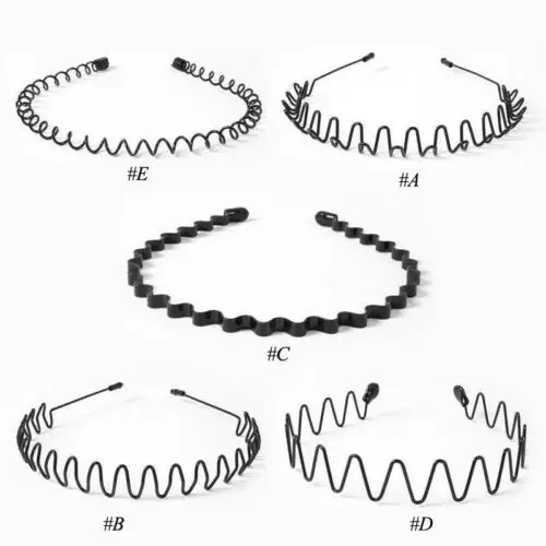 Новинка спортивная повязка для волос в стиле унисекс мужчин и женщин черная