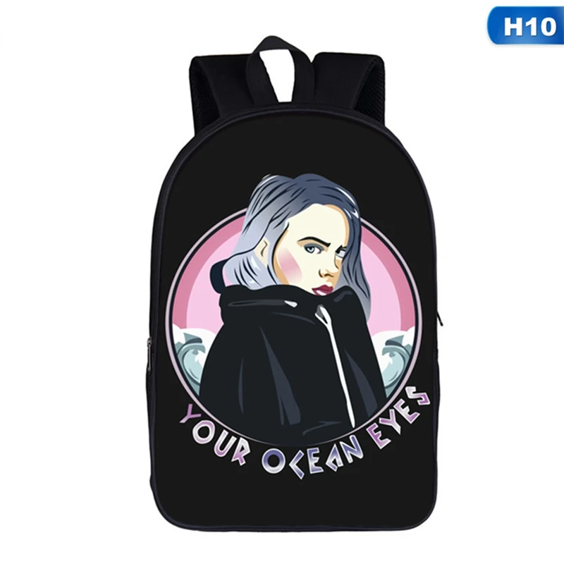 Billie Eilish рюкзаки женские/мужские Школьные сумки дорожные сумки для ноутбука подростковый рюкзак для ноутбука