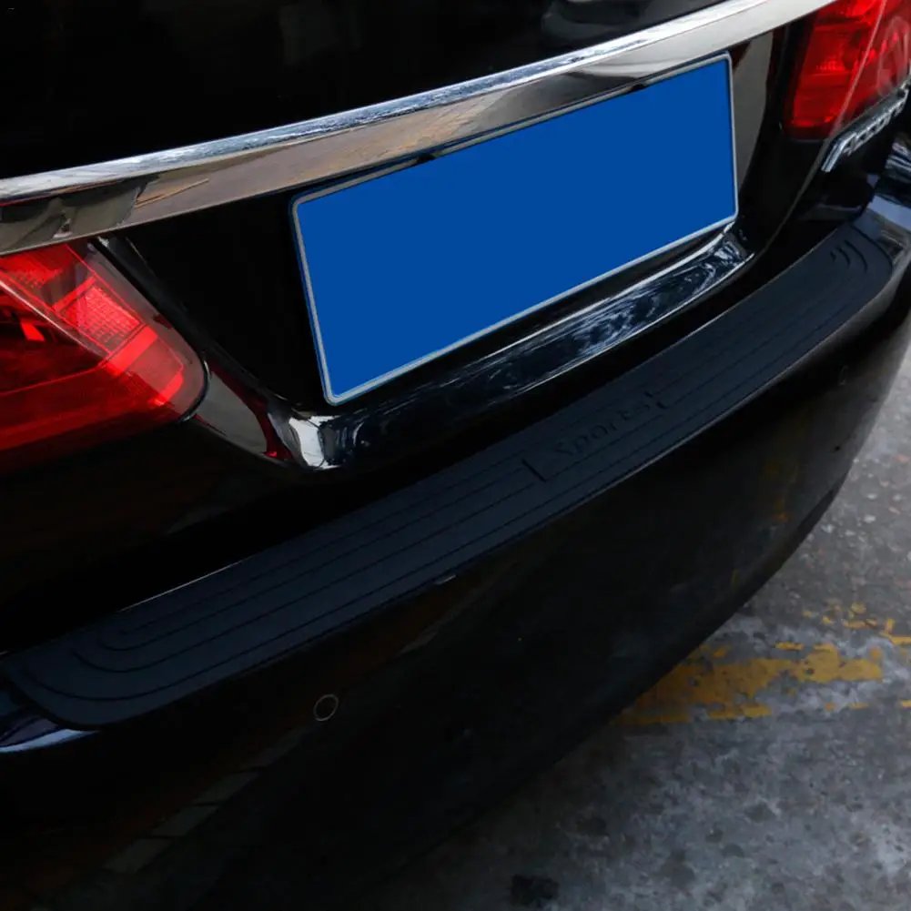Car Trunk Protective Strip Bumper Anti-collision Anti-slip Tail Door Trim Threshold Rear Guard Plate Protection Stickers | Автомобили и