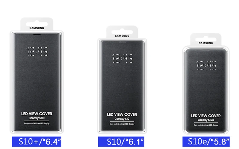 

Original Samsung LED View Cover for Samsung Galaxy S10 LED S10 Plus S10E SM-G9730 SM-G9750 SM-G9750 Sleep Function Card Pocket