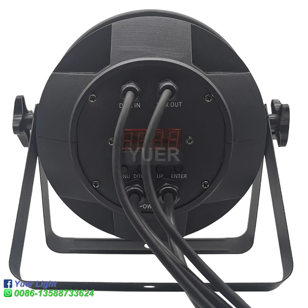 18x18 Вт RGBWA UV 6IN1 светодиодный плоский Par ОСВЕЩЕНИЕ DMX 512 алюминиевый DJ Эффект