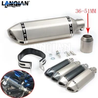 universal 51mm stainless steel modified exhaust motorcycle exhaust pipe muffler for hond crm250rar xr650r