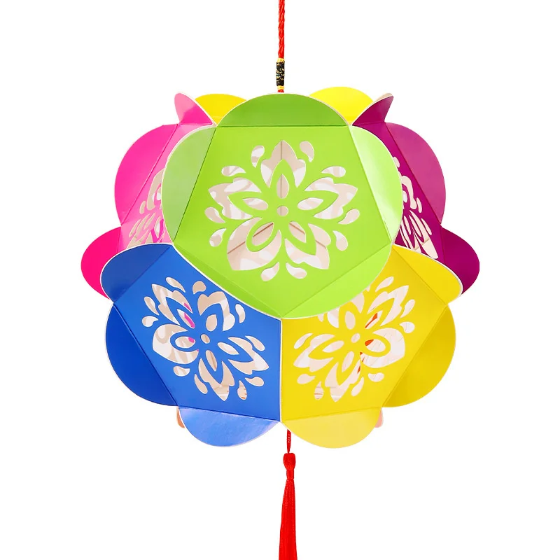 DIY Chinese Palace Retro Style Portable Amazing Blossom Flower Light Lamp Party Glowing Lanterns For Mid-Autumn Festival Gift | Дом и сад